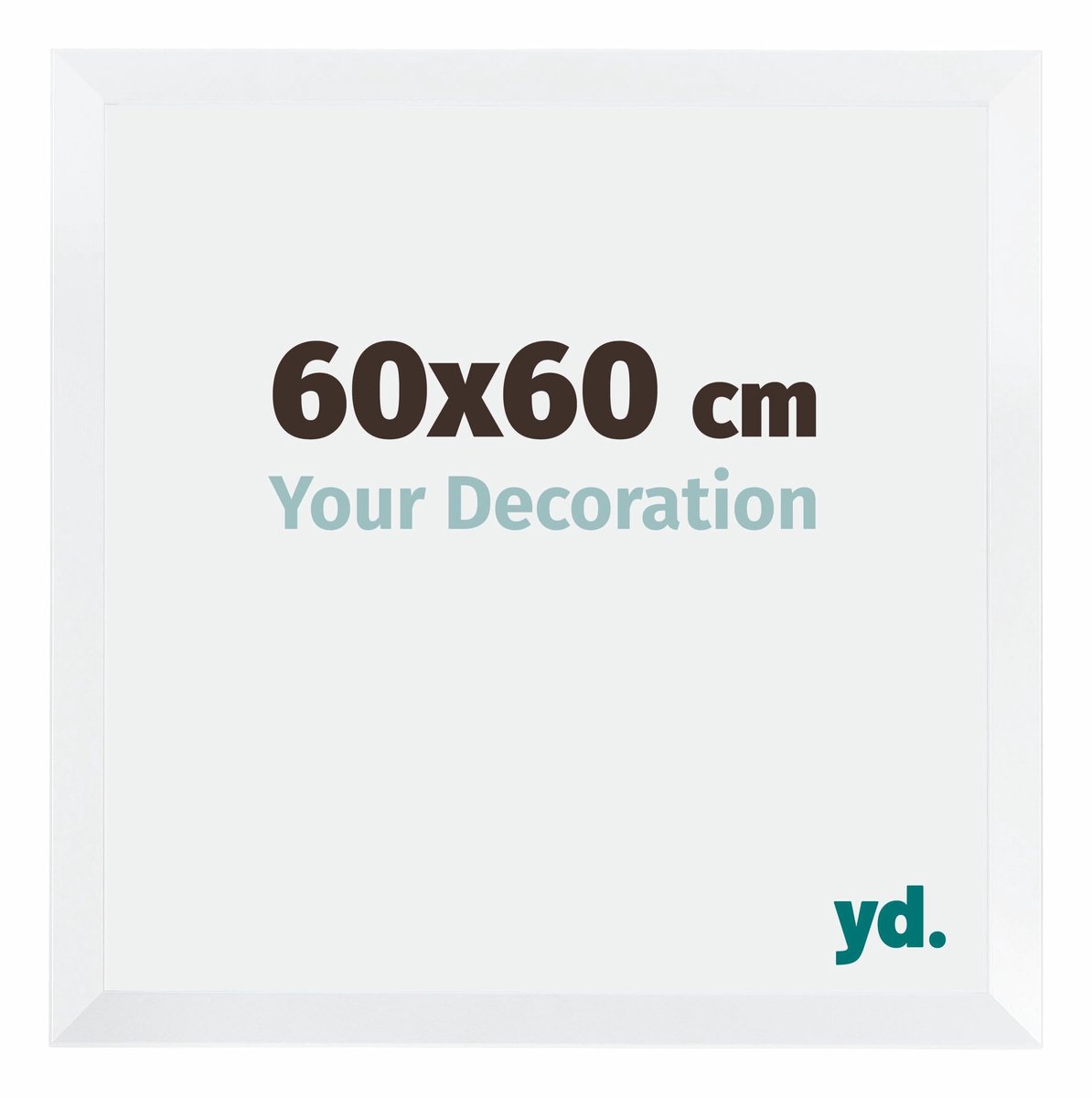 yd. Your Decoration - Fotolijst 60x60 cm - MDF - Wit Mat - Catania