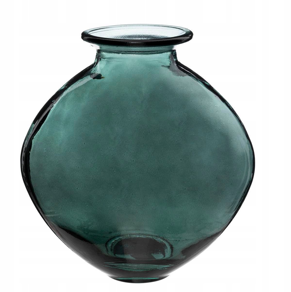Groene glazen vaas Candy 26cm - gerecycled glas