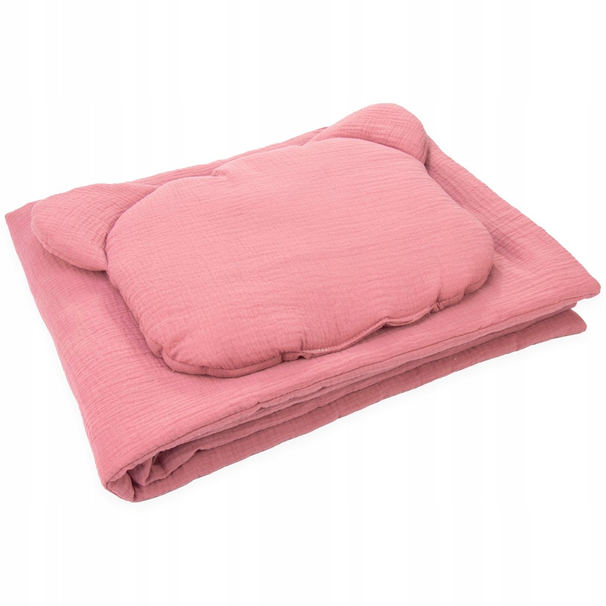 Kerstin Muslin Dekentje 50x75 cm Premium met Mutsje - Zacht & Ademend