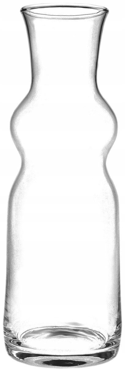 Hoge Glazen Vaas 29 cm - Transparant Flesvormig Decoratief