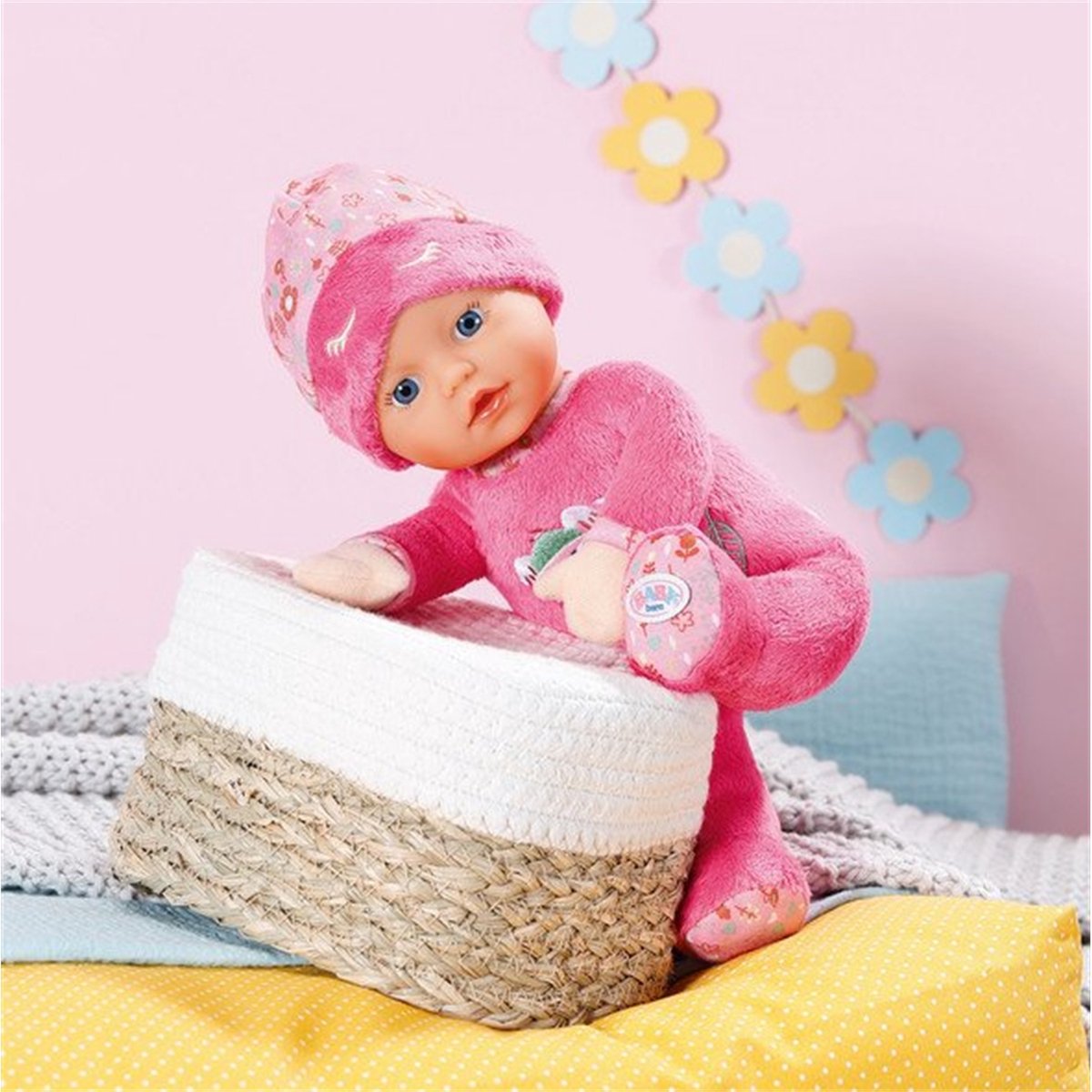 BABY born - Sleepy - Roze met Hondopdruk - Babypop - 30 cm — afbeelding 12