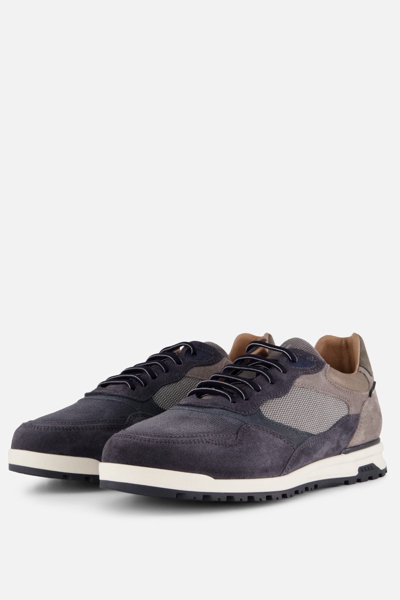 Van Lier Sneakers blauw Suede - Maat 41