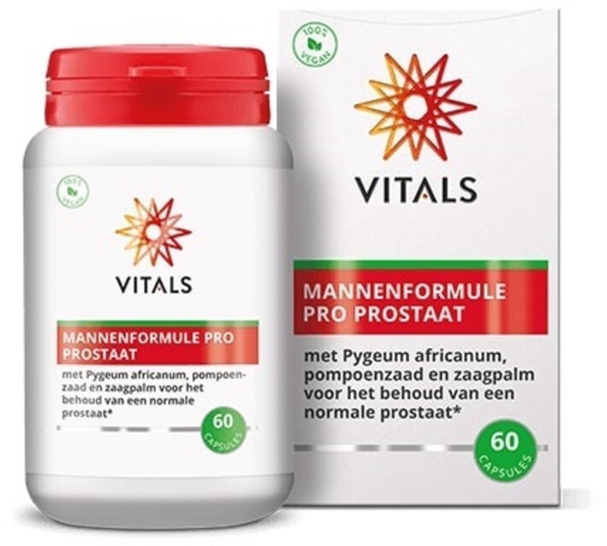 Vitals - Mannenformule Pro Prostaat - 2 x 60 vegacapsules - Voordeelverpakking