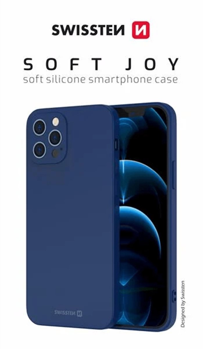 SWISSTEN – Back Cover – Geschikt voor – Samsung Galaxy S24 Plus – Soft Joy Case – Blauw