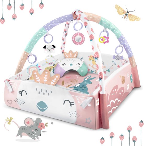 Tapis de jeu pour bébé - Interactif et éducatif - 110x100cm