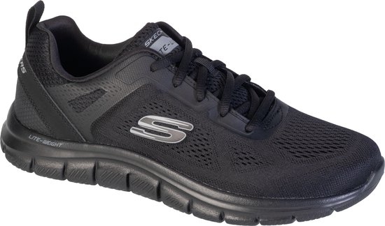 Skechers Track-Broader 232698-BBK, Mannen, Zwart, Sneakers,Sportschoenen, maat: 42,5