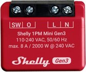 Shelly Plus 1PM Mini Gén. 3 Commutateur sans fil WiFi, Bluetooth