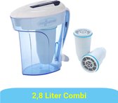ZeroWater Combi-box : carafe d'eau de 2,8 litres avec 3 filtres (2 filtres en plus)