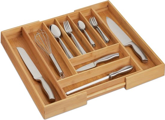 Houten Keukengerei Organizer Multi-Compartiment De... - Vicedeal