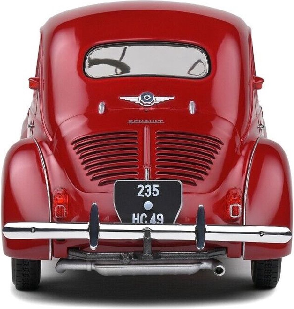 Rare Miniature Solido 1/18 - Renault 4cv Avec Accessoires Et Remorques (Réf 8606) - Occasion