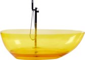 BLANCARENA - Vrijstaande badkuip - Geel - Solid surface