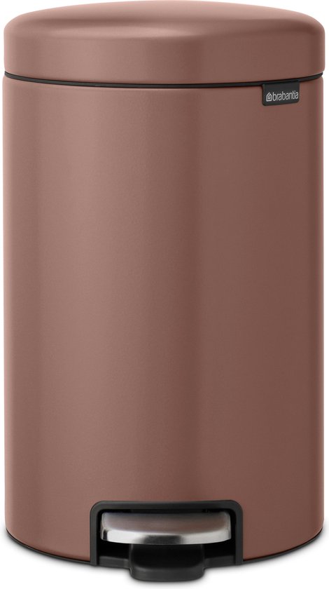 Brabantia NewIcon Prullenbak - 12 liter - Satin Taupe