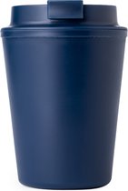 Dubbelwandige thermosbeker 300 ml - Koffiebeker - Travel mug - Thermobeker - Theebeker - Blauw