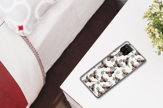 Coque Samsung Galaxy A12 - Vache - Highlander écossais - Animaux - Siliconen