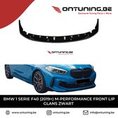 BMW 1 Serie F40 (2019+) M-Style Look Front Lip Glans Zwart