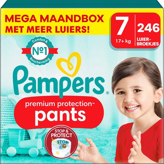 Pampers - Premium Protection Pants - Maat 7 - Mega Maandbox - 246 stuks -  17+ KG | bol