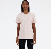 New Balance Jersey Small Logo T-Shirt Dames T-shirt - QUARTZ PINK - Maat XL