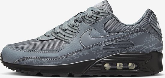 Nike Air Max 90 - Baskets pour femmes - Homme - Taille 42,5 - Gris Cool / Zwart/ Wit/ Cool froid