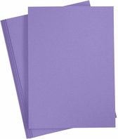 Carton - violet - A4 - 21x29,7cm - 180 grammes - Creotime - 20 feuilles