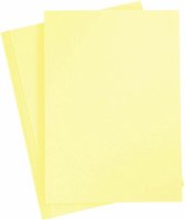 Carton - jaune canari - A4 - 21x29,7cm - 180 grammes - Creotime - 20 feuilles