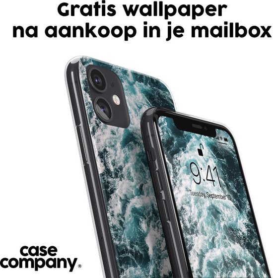 Case Company® - Coque Samsung Galaxy A25 - Vague de mer - Coque de téléphone souple - Protection sur tous les côtés et bord de l'écran