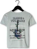 Zadig & Voltaire X25362 Polo's & T-shirts Jongens - Polo shirt - Lichtblauw - Maat 104