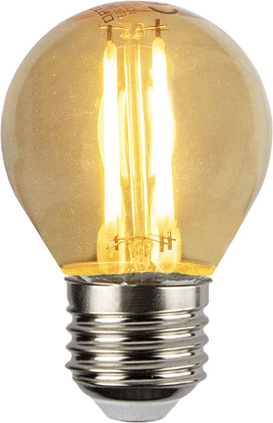 LED Filament amber lamp 4W G45 E27 Dimbaar - 2500K | Warm wit