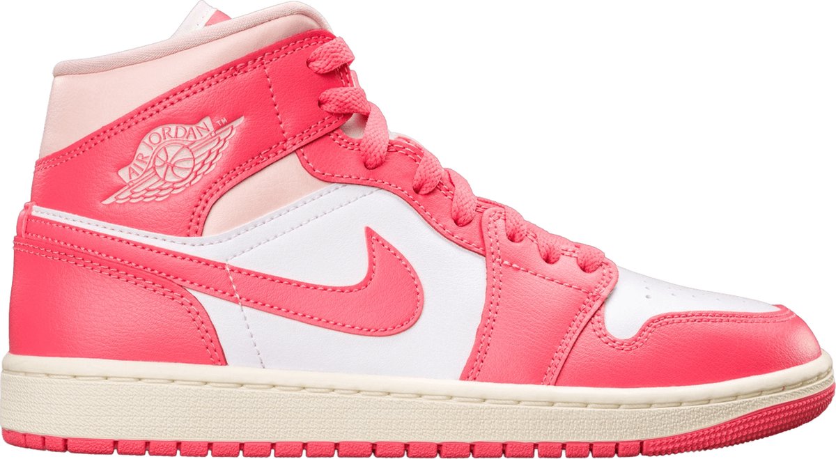 Air Jordan 1 Mid Strawberries and Cream (Women's) - BQ6472-186 - Maat 44.5  - Kleur als... | bol