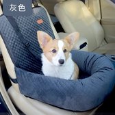ValueStar - Hondenmand Auto - Autostoel Hond - Hondenstoel Auto - Automand Hond - Hondenmand Auto Achterbank - Kleine Hond - Waterafstotende stof - Veiligheidsbanden - Grijs