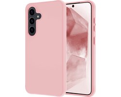 Hoesje - Geschikt voor Samsung Galaxy A55 - Sterk & Shockproof - Hoes Cover - Siliconen Case - Lichtroze