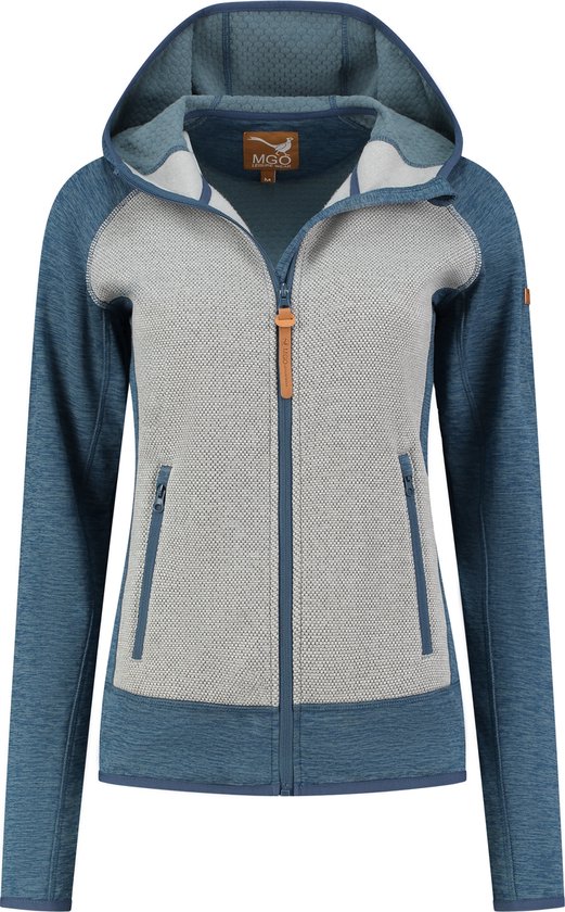 Foto: Mgo clara damesvest fleece voering blauw