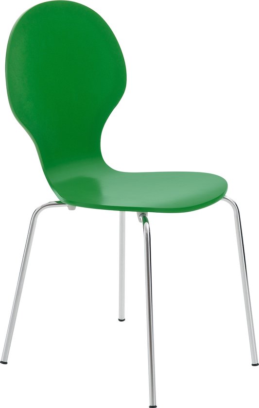 Set van 8 stapelstoelen Diego rood | 15974405