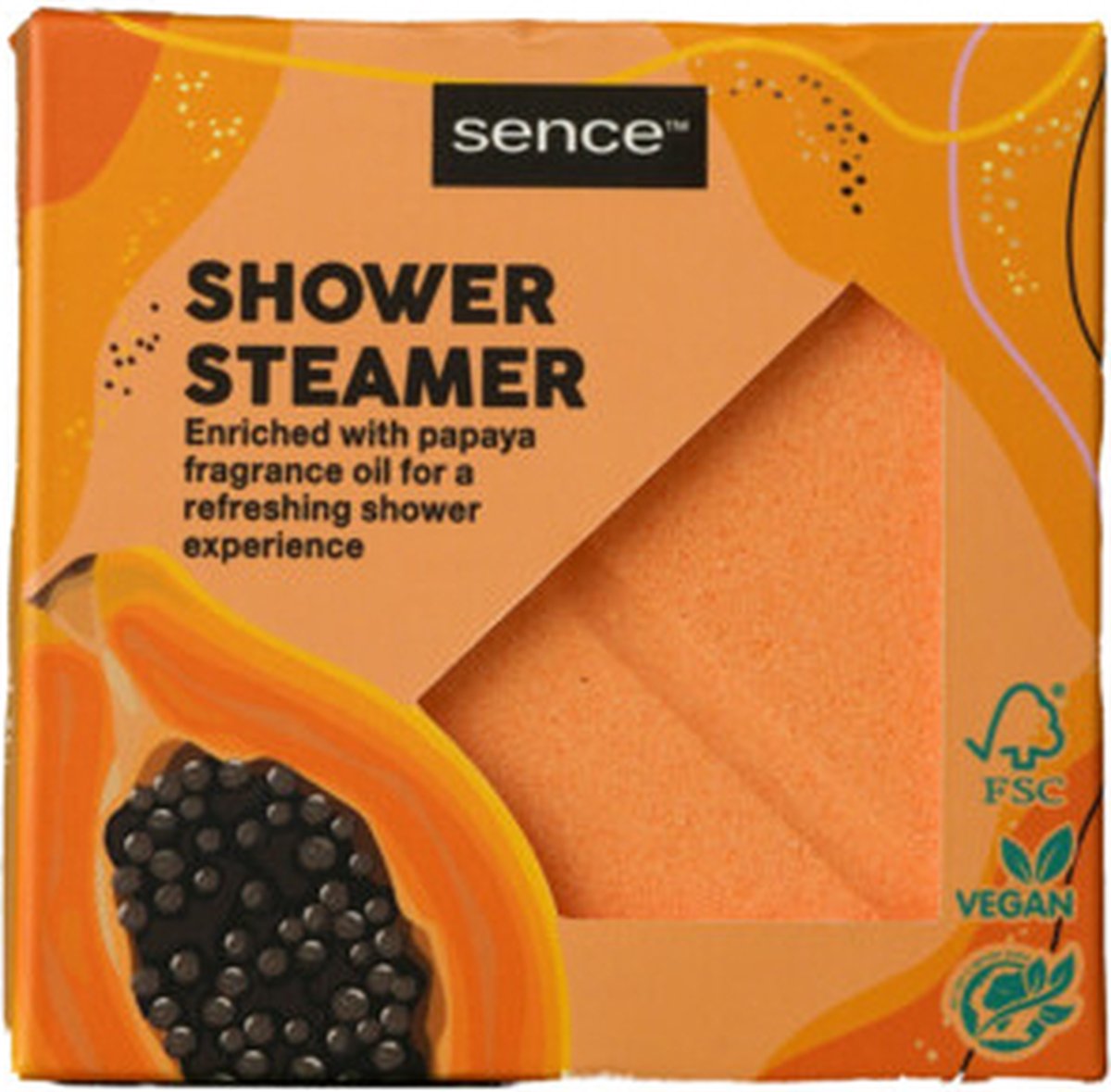Sence Collection Shower Steamer Papaya Planet Love - 3 x 150 gr - Voordeelverpakking