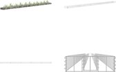 vidaXL Gabion plantenbak verhoogd 450x30x10 cm gegalvaniseerd staal - Schanskorfmand - Schanskorfmanden - Schanskorf Muur - Schanskorf Muren