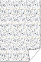 Affiche Vintage - Plantes - Pastels - 20x30 cm