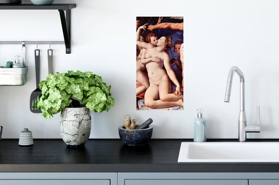 Affiche Vénus cupidon folie et temps - Leonardo de Vinci - 20x40 cm