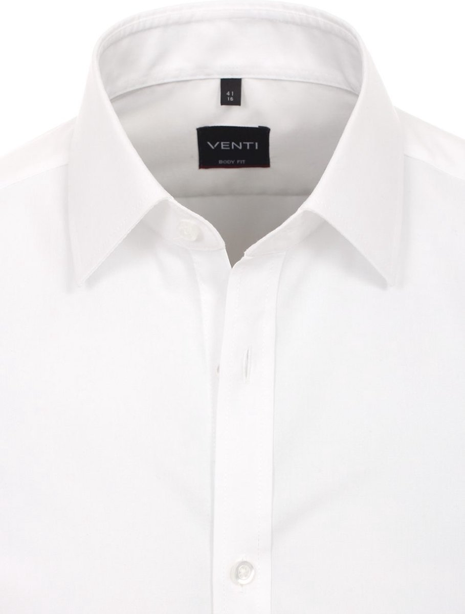 Venti Overhemd Wit Body Fit Kent Kraag 001420-000 - L