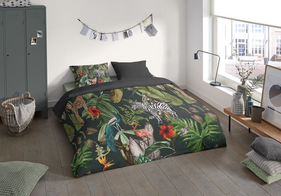 Pure Dekbedovertrek "jungle print" - Multi - (240x200/220 cm) - Microfiber