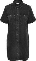 NOISY MAY NMNEW SIGNE S/S DENIM DRESS WG001BL NOOS Dames Jurk - Maat L