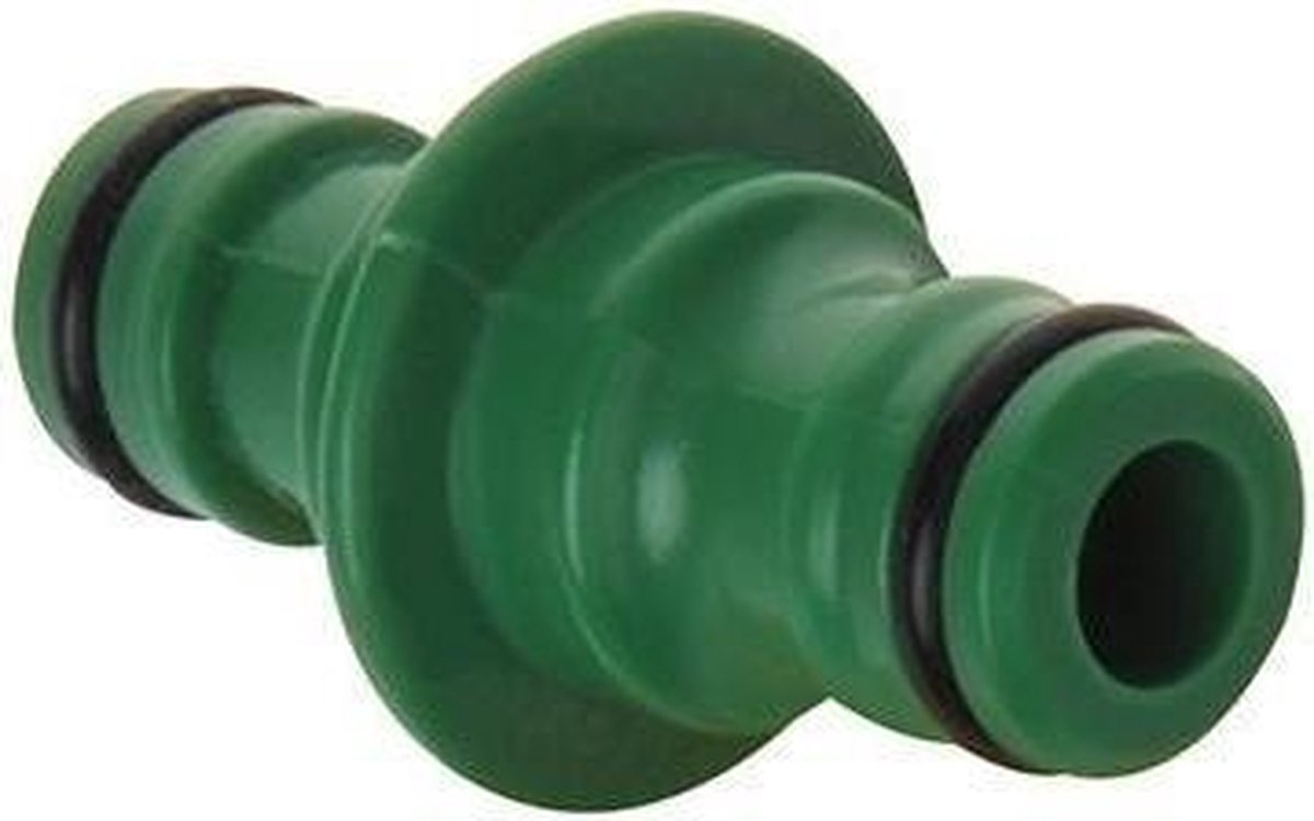 Tuinslangkoppeling groen 5,5 cm - Waterslangkoppeling - Slangkoppeling - Slangaansluiting - Tuinslangkoppelstuk - Koppeling