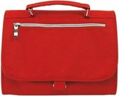Luxe toilettas/make-up tas rood 25 cm - Reis toilettassen/etui - Handbagage