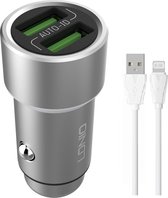 LDNIO - C302 - Dual USB Quick Charge - Snellader - Autolader Geschikt voor: Lightning kabel - Geschikt voor :Apple iPhone - X / Xs / Xs Max / 11 / 12 Pro / 12 Pro Max / 13 / 13 Pro / 13 Pro Max / 14 / 14 Pro / 14 Pro Max
