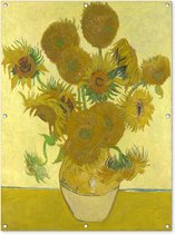 Tuinposter - Tuindoek - Tuinposters buiten - Zonnebloemen - Vincent van Gogh - 90x120 cm - Tuin