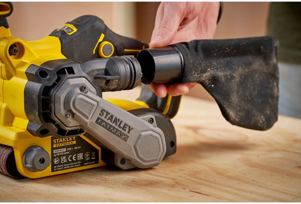 Stanley SFMCW223B V20 Accu Bandschuurmachine 18V - Zonder Accu & Lader – foto 3