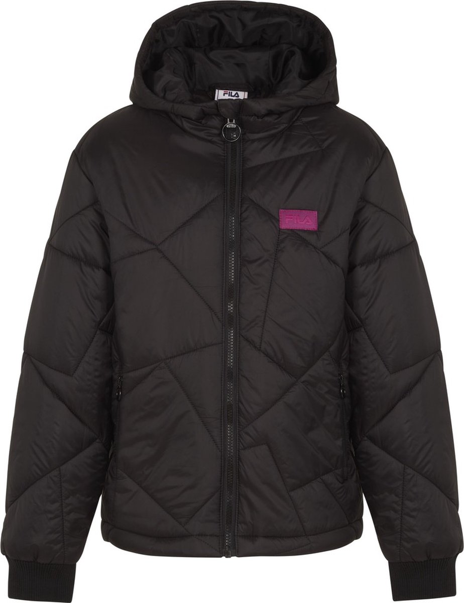 Fila Teens meisjes gewatteerd jack Trebinje Padded Jacket Moonless Night-158/164 Zwart