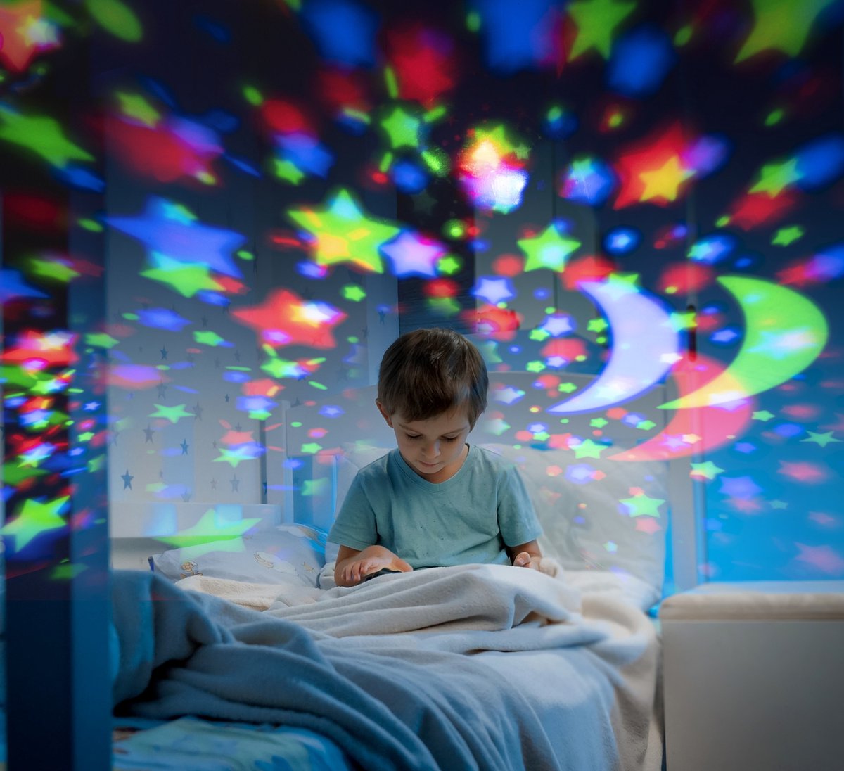 Grundig Nachtlamp sterren projector - 3 standen - 360 graden - galaxy projector sterrenhemel - roze – foto 4
