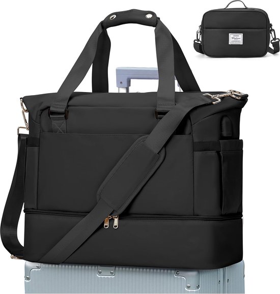 LOVEVOOK Reistas voor dames, sporttas, weekendtas, handbagage, tas voor vliegtuig, ziekentas, geboorte, kledingtas, reistas met toilettas, schoenenvak, 55x42x25cm LOVEVOOK Reistas voor dames, sporttas, weekendtas, handbagage, tas voor vliegtuig, ziekentas, geboorte, kledingtas, reistas met toilettas, schoenenvak, 55x42x25cm