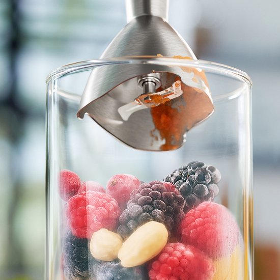 Philips Staafmixer 3-in-1 HR2683/00 - Incl Hakmolen, Maatbeker en Garde/Klopper - 1200 Watt – Regelbare Snelheid - RVS - Zwart