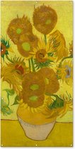 Schuttingposter Zonnebloemen - Vincent van Gogh - 100x200 cm - Tuindoek
