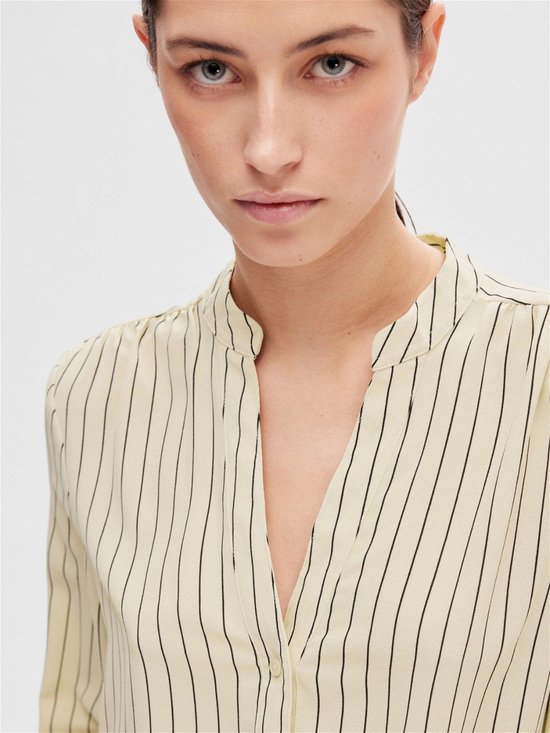 Selected Femme Mivi LS Top Birch Stripes Black